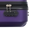 vidaXL Valise rigide 3 pcs Violet ABS