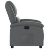 vidaXL Fauteuil inclinable gris similicuir