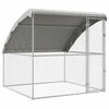 vidaXL Kennel pour Chiens Argent&eacute; 2 x 2 x 2 m Acier galvanis&eacute;