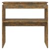 vidaXL Table console Ch&ecirc;ne fum&eacute; 80x30x80 cm Bois d'ing&eacute;nierie