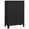 vidaXL Coffre de rangement industriel Noir 75x40x115 cm M&eacute;tal