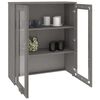 vidaXL Dessus de buffet HAMAR Gris clair 85x35x100 cm Bois de pin