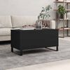 vidaXL Table basse Noir 90x44,5x45 cm Bois d'ing&eacute;nierie