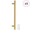 vidaXL Poign&eacute;es d'armoire 5 pcs dor&eacute; 192 mm acier inoxydable