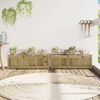 vidaXL Jardini&egrave;res 2 pcs bois de pin impr&eacute;gn&eacute;