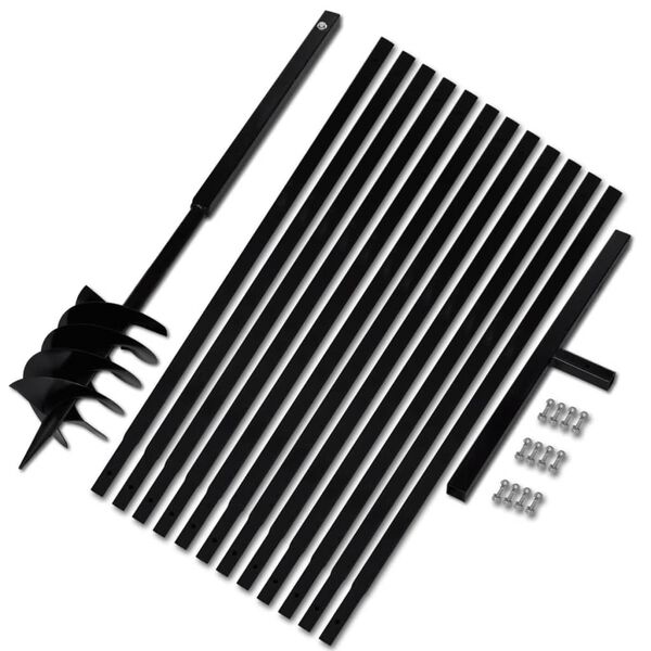 B&ecirc;che et tari&egrave;re manuelle 180 mm avec Rallonge 13 m acier