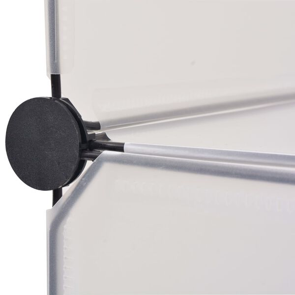 vidaXL Armoire &agrave; chaussures avec 12 compartiments Blanc