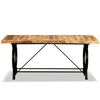 vidaXL Table à manger Bois de manguier brut 180 cm