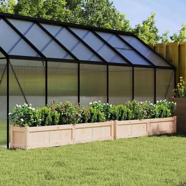 vidaXL Jardini&egrave;res 2 pcs bois de pin massif