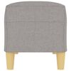 vidaXL Banc Gris clair 100x35x41 cm Tissu