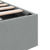 vidaXL Lit de Rangement avec matelas Gris clair 203 x 100 cm tissu