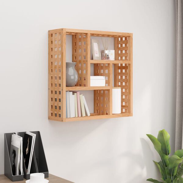 vidaXL &Eacute;tag&egrave;re murale 49x15x49 cm Bois massif de noyer