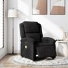vidaXL Fauteuil inclinable de massage &eacute;lectrique noir velours