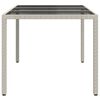 vidaXL Table de Jardin Blanc 150 x 90 x 75 cm polyrotin