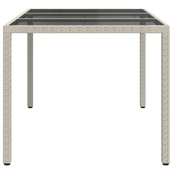 vidaXL Table de Jardin Blanc 150 x 90 x 75 cm polyrotin