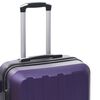 vidaXL Valise rigide 3 pcs Violet ABS