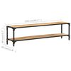 vidaXL Meuble TV 150x30x40 cm Bois massif de manguier