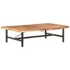 vidaXL Table basse 142x90x42 cm Bois d'acacia massif