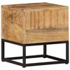 vidaXL Table d'appoint 30x30x33 cm Bois de manguier brut