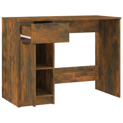 vidaXL Bureau Chêne fumé 100x50x75 cm Bois d'ingénierie