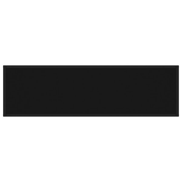 vidaXL Table console Noir 120x35x75 cm Verre trempé