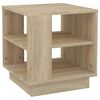 vidaXL Table basse ch&ecirc;ne sonoma 40x40x43 cm bois d'ing&eacute;nierie