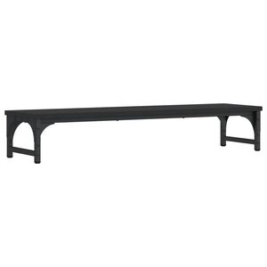 vidaXL Support de moniteur noir 85x23x15,5 cm bois d'ingénierie