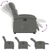 vidaXL Fauteuil inclinable gris fonc&eacute; tissu