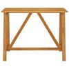vidaXL Table de bar de jardin 140x70x104 cm Bois d'acacia massif