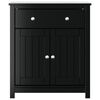 vidaXL Armoire de salle de bain BERG noir 69,5x34x80 cm pin massif