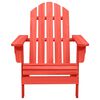 vidaXL Chaise de jardin Adirondack bois de sapin massif rouge