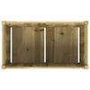 vidaXL Jardini&egrave;res 2 pcs bois de pin impr&eacute;gn&eacute;