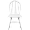 vidaXL Chaises à manger lot de 2 blanc bois d'hévéa solide