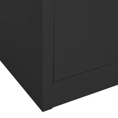 vidaXL Armoire de bureau Anthracite 90x40x180 cm Acier