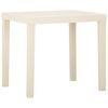 vidaXL Table de jardin Blanc 79x65x72 cm Plastique