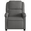 vidaXL Fauteuil de massage inclinable gris cuir véritable