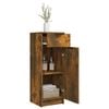vidaXL Armoire de bain Ch&ecirc;ne fum&eacute; 32x34x90 cm Bois d'ing&eacute;nierie