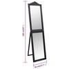 vidaXL Miroir sur pied Noir 40x160 cm
