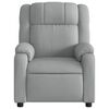 vidaXL Fauteuil inclinable de massage &eacute;lectrique gris clair tissu