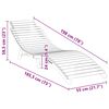 vidaXL Transat Marron 184 x 55 x 59 cm Bois de teck massif