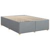 vidaXL Cadre de lit sans matelas gris clair tissu