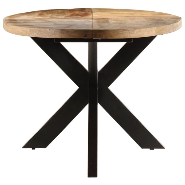 vidaXL Table à manger 240x100x75 cm Bois de manguier brut