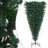 vidaXL Arbre de No&euml;l artificiel renvers&eacute; pr&eacute;-&eacute;clair&eacute; vert 210 cm