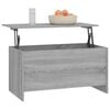 vidaXL Table basse sonoma gris 102x55,5x52,5 cm bois d'ing&eacute;nierie