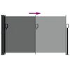 vidaXL Store lat&eacute;ral r&eacute;tractable Anthracite 120 x 600 cm