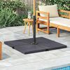vidaXL Plaque de poids de parasol Noir Granite Carr&eacute; 25 kg