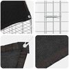 vidaXL Cage pour lapins Argent&eacute; 100 x 100 x 210 cm Acier galvanis&eacute;