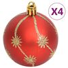 vidaXL Ensemble de boules de Noël 108 pcs Doré et rouge