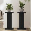 vidaXL Support de Plante 2 pcs Ch&ecirc;ne noir 30 x 30 x 60 cm