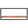 vidaXL &Eacute;tag&egrave;res murales 2 pcs 80x25x35 cm Bois d'acacia et acier